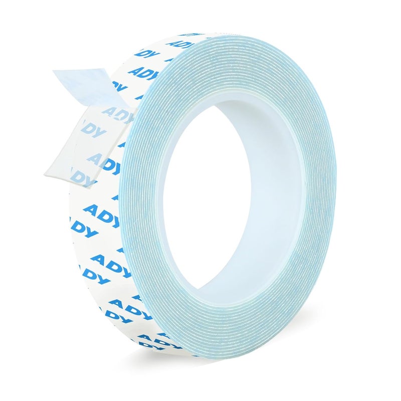 ADY Removable Double Sided Tape Heavy Duty 1in x 20ft,Clear Nano Adhesive Mounting Tape for Walls,Damage Free Picture Hanging Adhesive Strips for Rent Room, Poster Stick Transparent Tape - Image 1